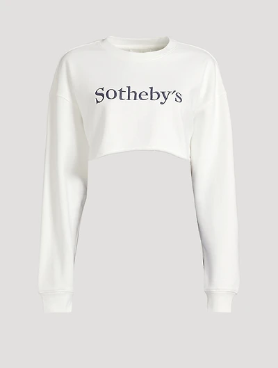FRAME x Sotheby's Cropped Sweatshirt