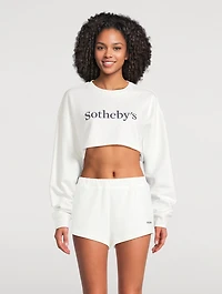 FRAME x Sotheby's Cropped Sweatshirt