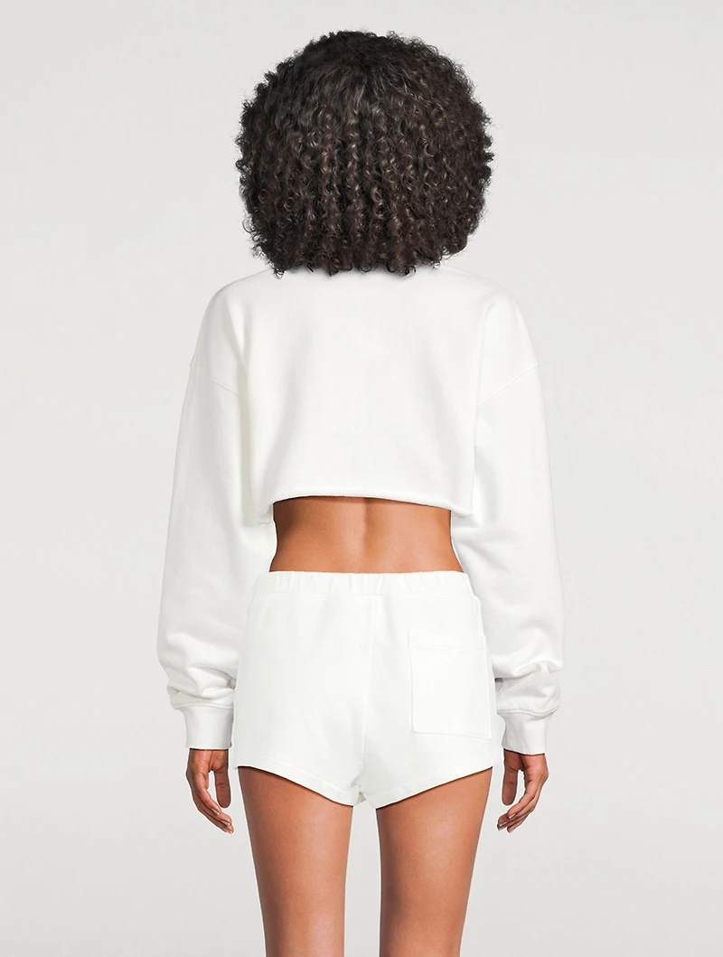 FRAME x Sotheby's Cropped Sweatshirt