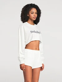 FRAME x Sotheby's Cropped Sweatshirt