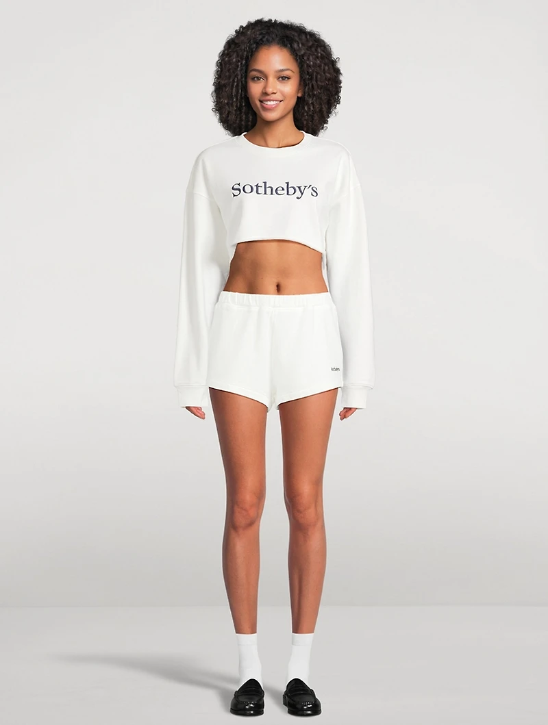 FRAME x Sotheby's Cropped Sweatshirt