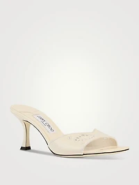Skye Embroidered Leather Mules