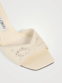 Skye Embroidered Leather Mules