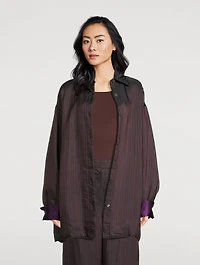 Cartan Oversized Shirt Stripe Print