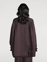 Cartan Oversized Shirt Stripe Print