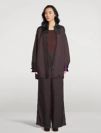 Cartan Oversized Shirt Stripe Print