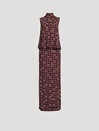 Debo Embellished Blouson Maxi Dress