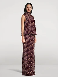 Debo Embellished Blouson Maxi Dress