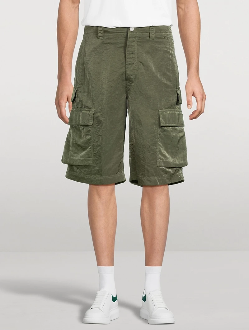 Sateen Cargo Shorts