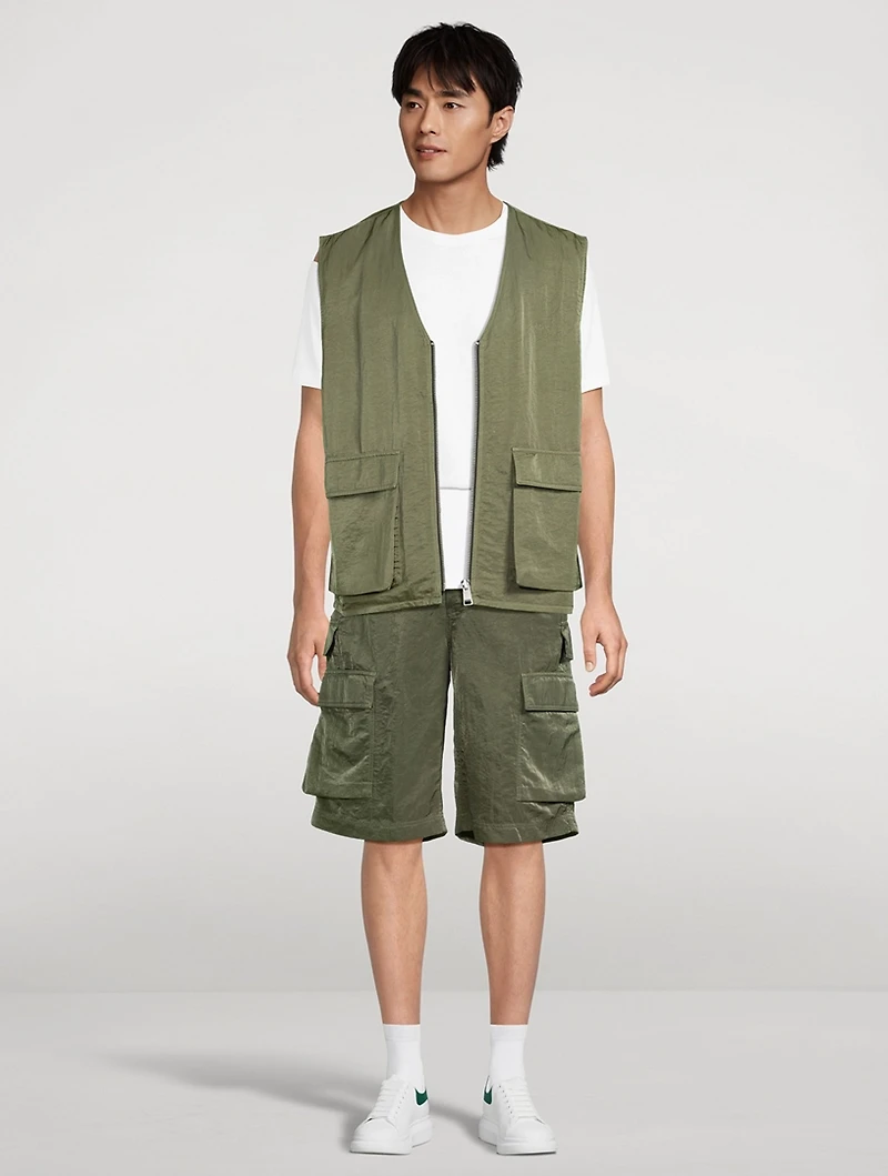 Sateen Cargo Shorts