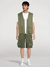 Sateen Cargo Shorts