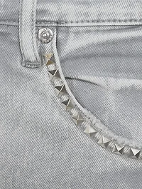 P005 Slim Studded Overdye Jeans