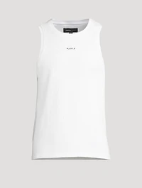 Logo Ribbed Tank Top
