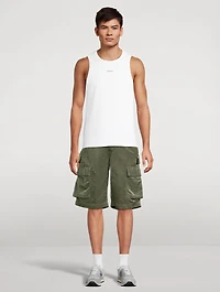 Logo Ribbed Tank Top