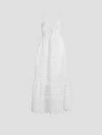 Terria Embroidered Lace Maxi Dress
