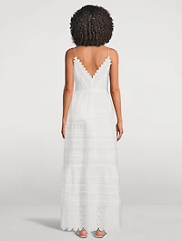 Terria Embroidered Lace Maxi Dress
