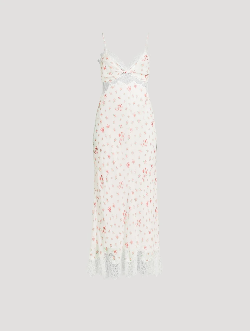 Bristelle Floral Midi Slip Dress