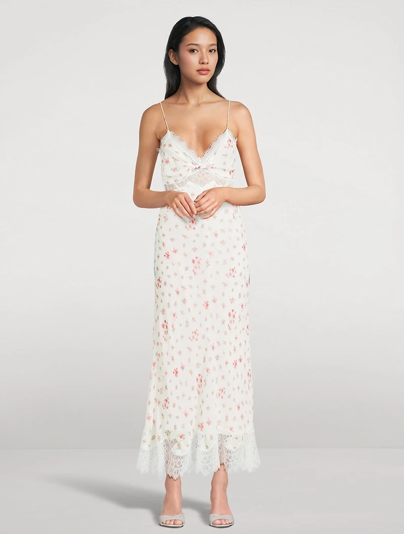 Bristelle Floral Midi Slip Dress