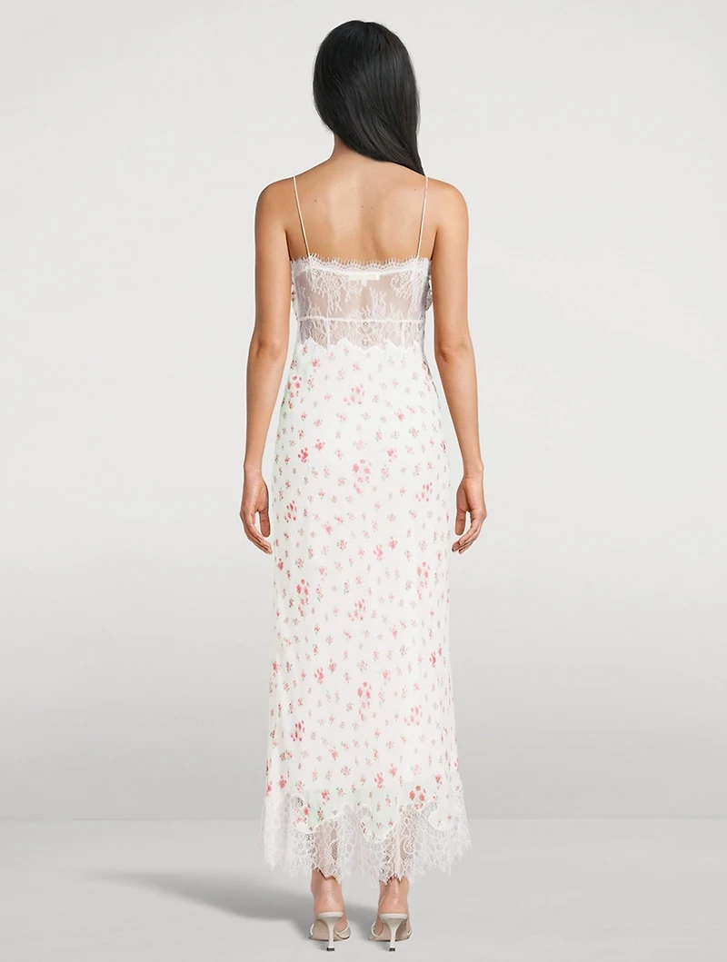 Bristelle Floral Midi Slip Dress
