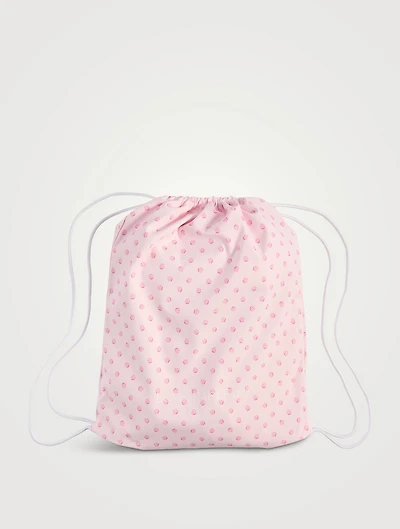 Madora Drawstring Bag In Tennis Racket Print