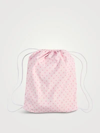 Madora Drawstring Bag In Tennis Racket Print