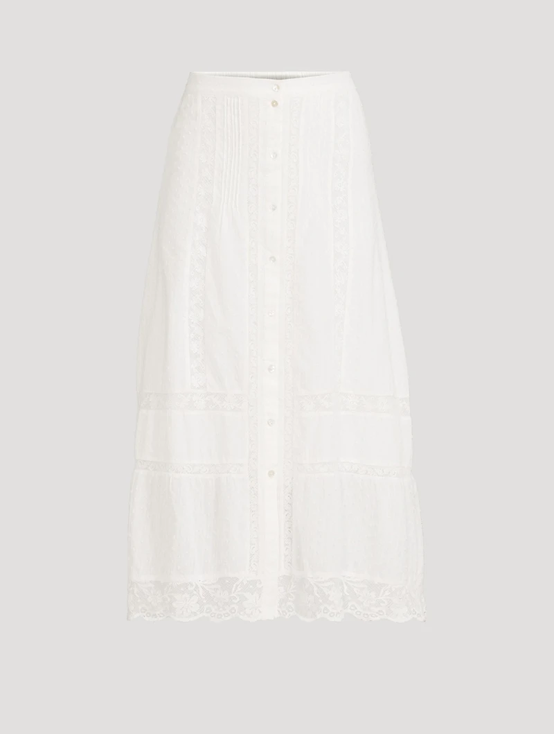 Allesia Lace Midi Skirt