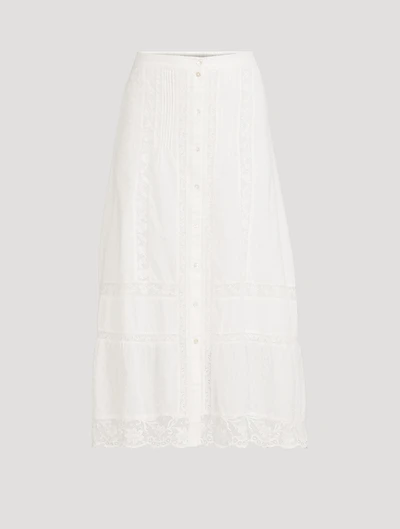 Allesia Lace Midi Skirt