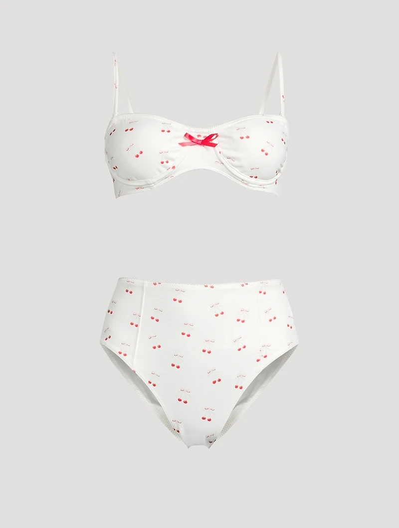 Zofia Bikini Set Cherry Print