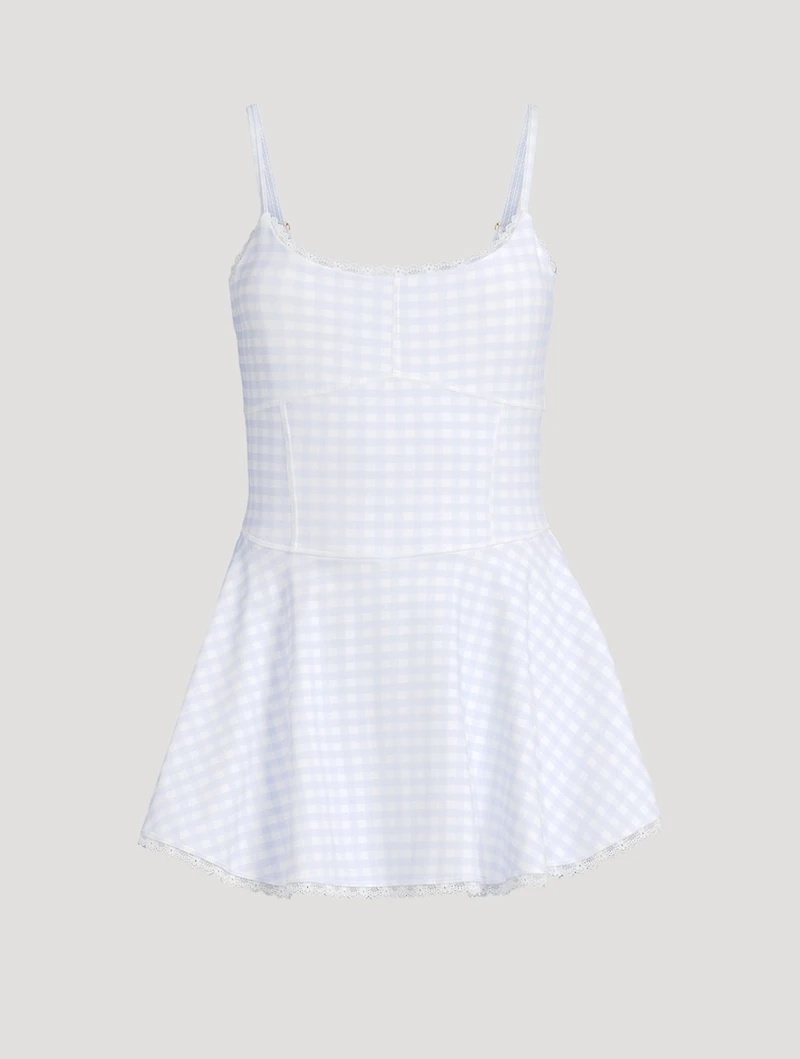 Lunella Mini Dress Gingham Print