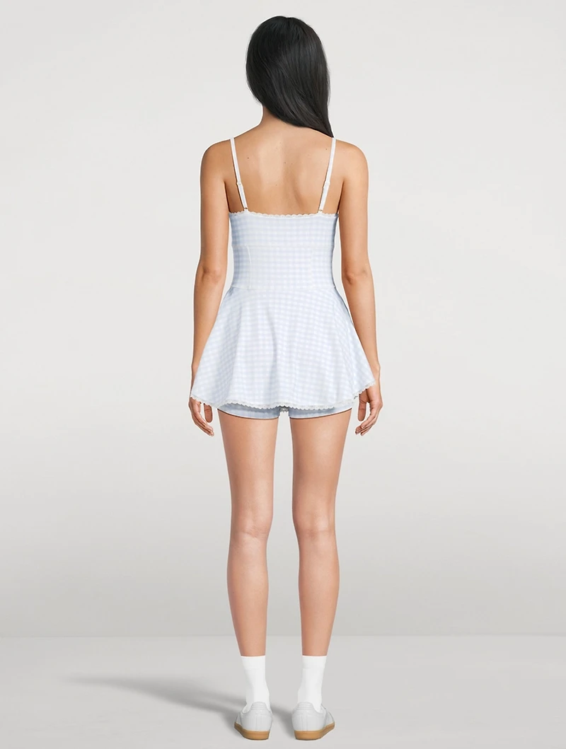 Lunella Mini Dress Gingham Print