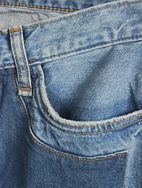 Kelly Cropped Mid-Rise Straight Leg Jeans