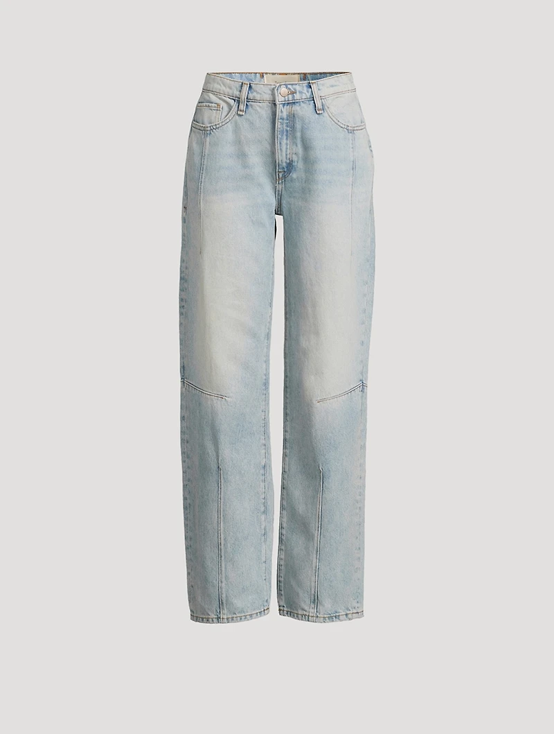 Goldie Mid-Rise Darted Straight Leg Jeans