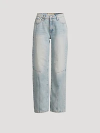 Goldie Mid-Rise Darted Straight Leg Jeans