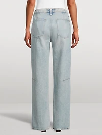 Goldie Mid-Rise Darted Straight Leg Jeans