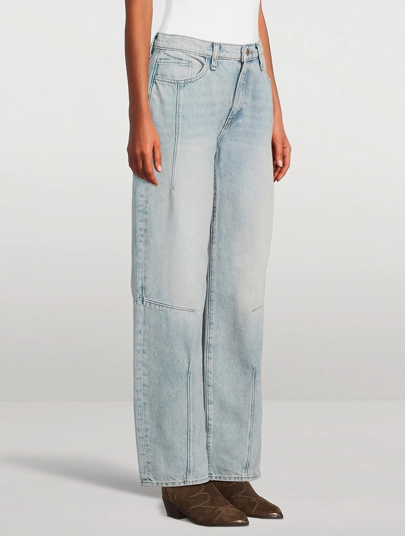 Goldie Mid-Rise Darted Straight Leg Jeans