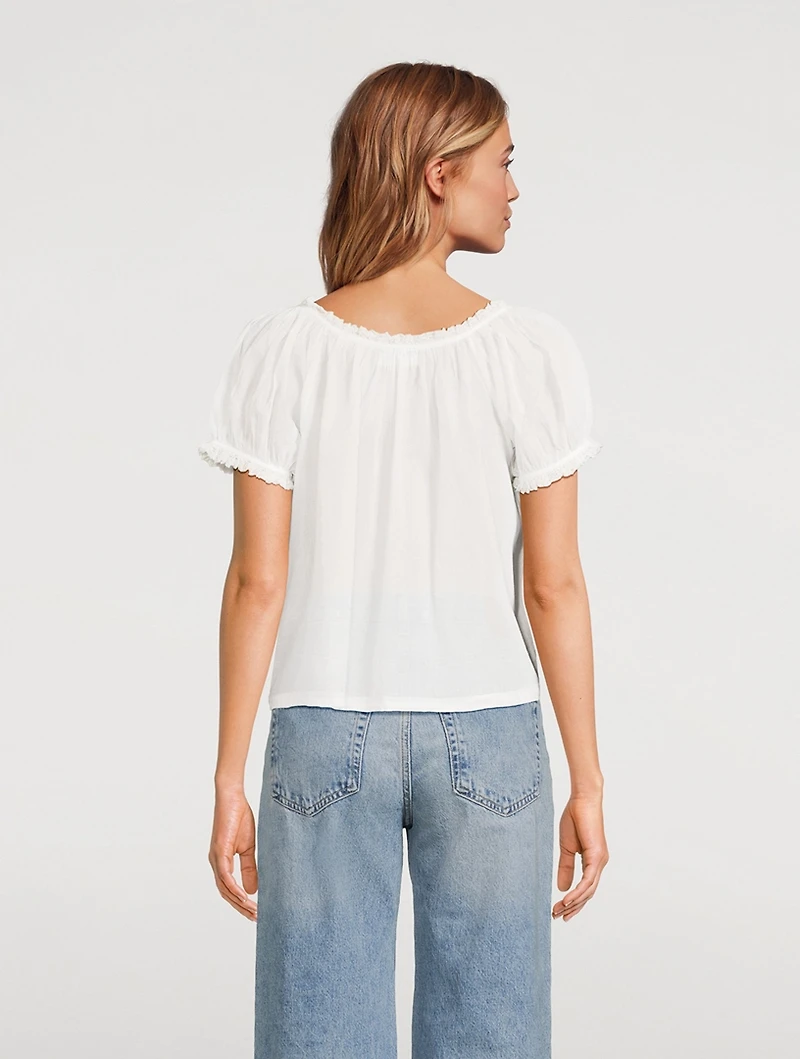 Frederica Cotton Voile Blouse