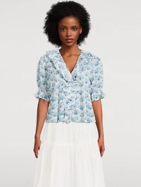 Henri Voile Blouse Floral Print