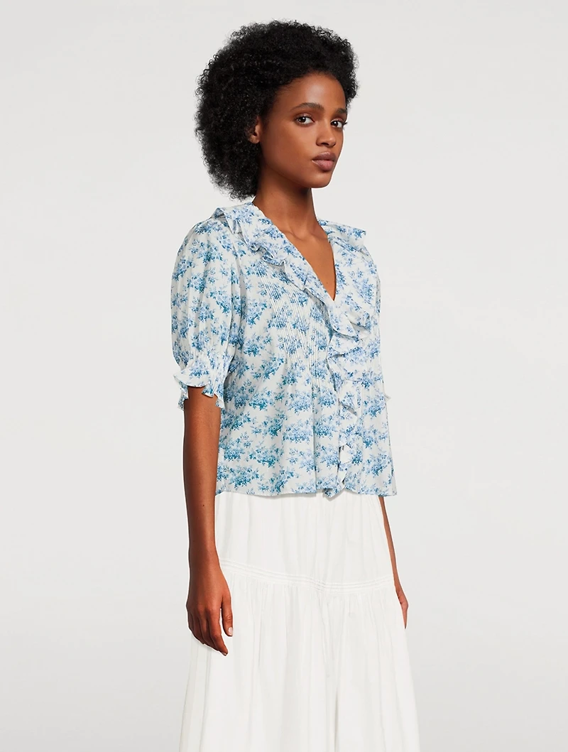 Henri Voile Blouse Floral Print