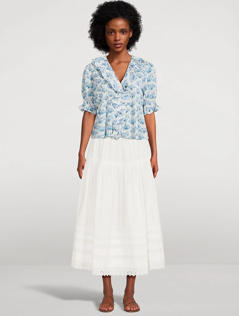 Henri Voile Blouse Floral Print