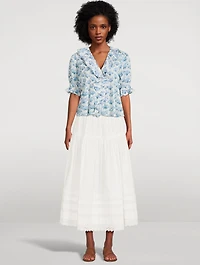 Henri Voile Blouse Floral Print