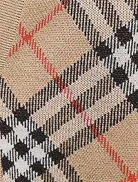 Check Wool Cardigan