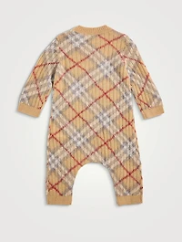 Check Alpaca Wool And Silk Jumpsuit
