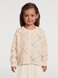 Check Alpaca And Silk-Blend Cardigan