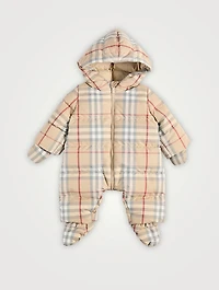Check Puffer Suit