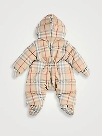 Check Puffer Suit