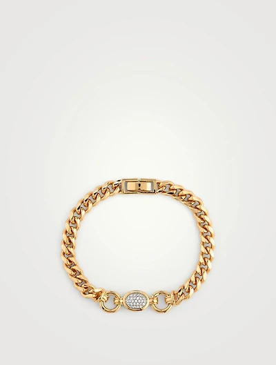 The Pavé Oval Link Bracelet