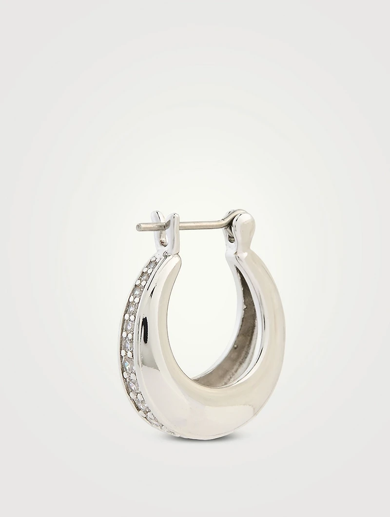 Night Swim Pavé Wave Huggie Hoop Earrings Set