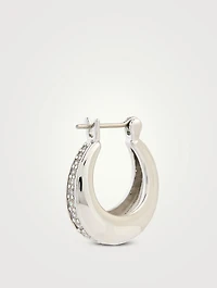 Night Swim Pavé Wave Huggie Hoop Earrings Set