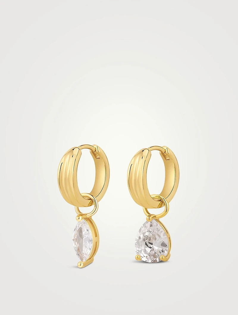 DEZI x Luv AJ Perfect Pear Huggie Hoop Earrings