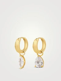 DEZI x Luv AJ Perfect Pear Huggie Hoop Earrings